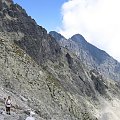 Łomnica i Durny spod Lodwej Przełęczy #Góry #Tatry