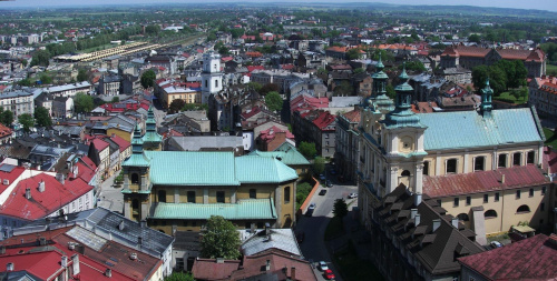 Panorama Przemyśla - widok z Wieży Katedralnej na Centrum miasta. (robione PanoramaPlus 1)