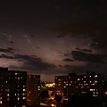 Burza nocą w Warszawie