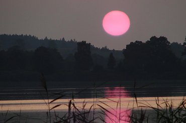 #jesień #jezioro #natura #przyroda #słońce #woda #zachód #ZachódSłońca #Mazury #Widryny