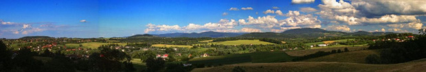 2 część widoku na Beskid Śl z osiedla Banotówka