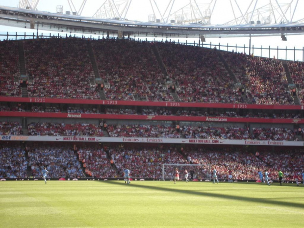 Na meczu:) #Arsenal #ManchesterCity #mecz #stadion #PiłkaNożna